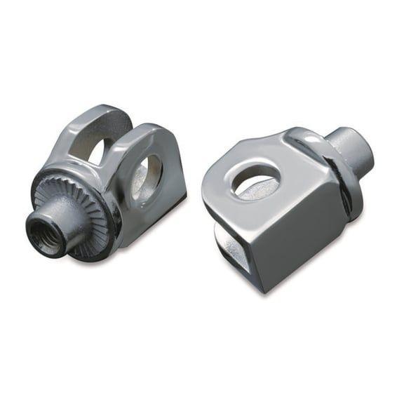 Footpeg adapter splined chrome