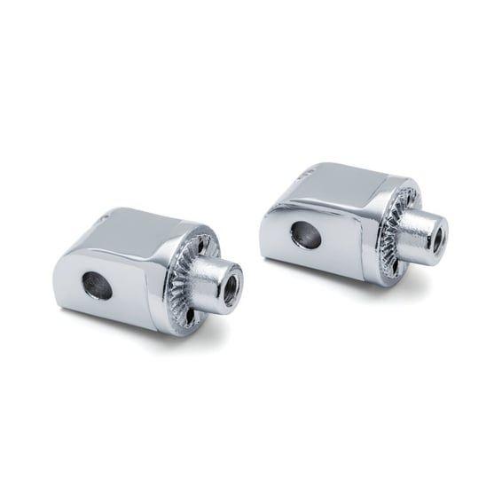 Footpeg adapter splined chrome