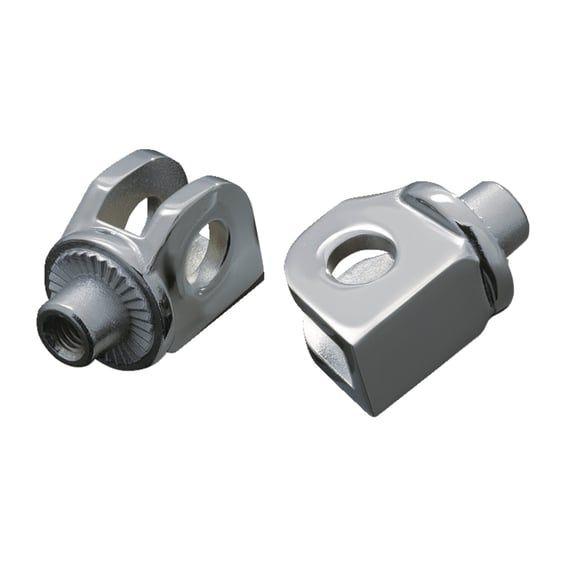 Footpeg adapter splined chrome
