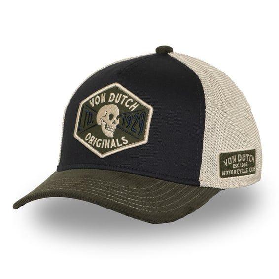 Semi-Curved Skull cap black/green/white