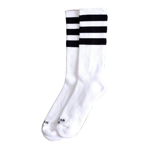 Old School II Mid High socks white