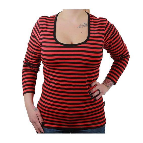 Mesa female 3/4 sleeve red/black