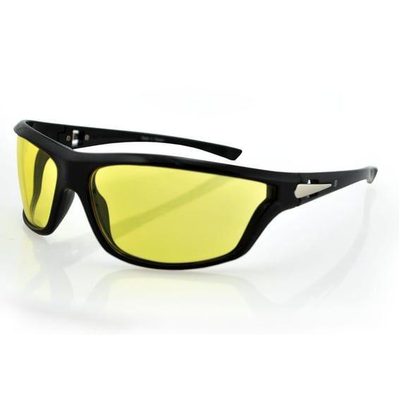 ZANheadgear Florida Sunglass Gloss Black Frame Yellow Lens