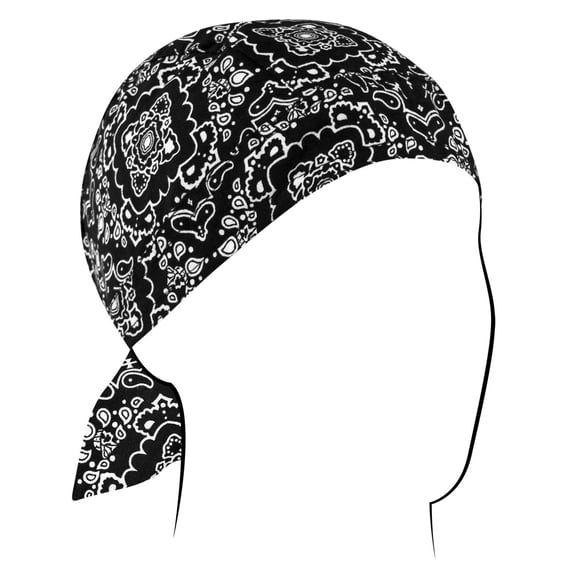 ZANheadgear Flydanna® Cotton Black Paisley