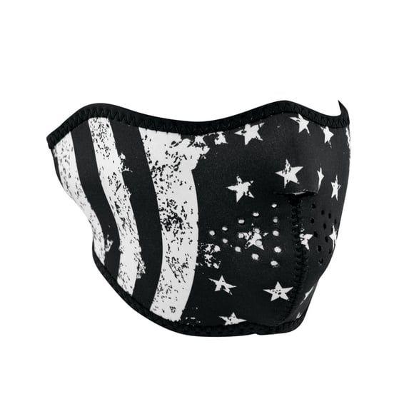 ZANheadgear Half Mask neoprene white flag