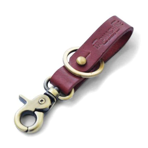 Trip Machine Key Fob cherry red / anitque gold