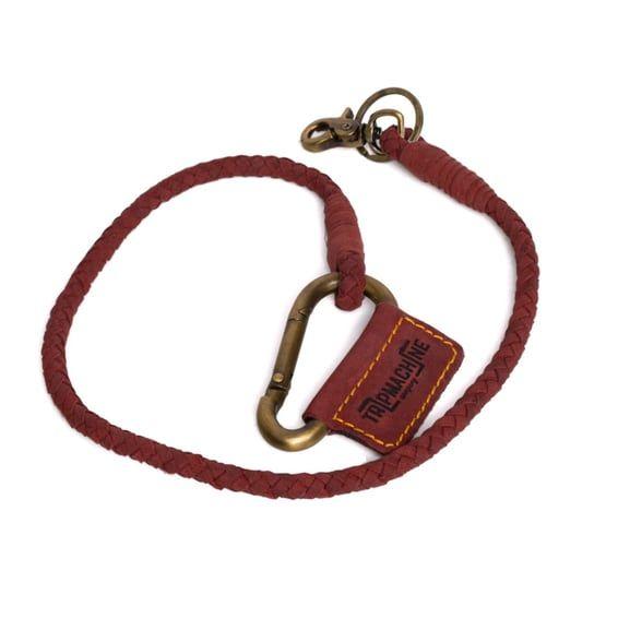 Trip Machine Braided key chain cherry red