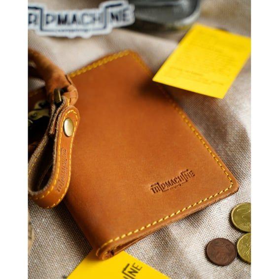 Trip Machine Explorer wallet vintage tan