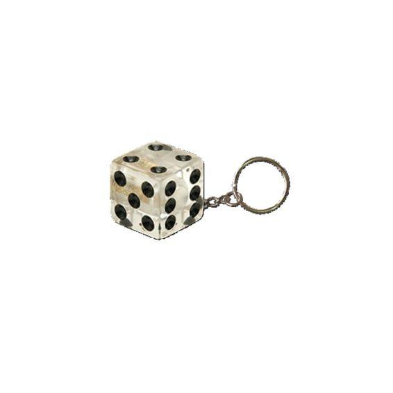 Triktopz Dice key chain clear