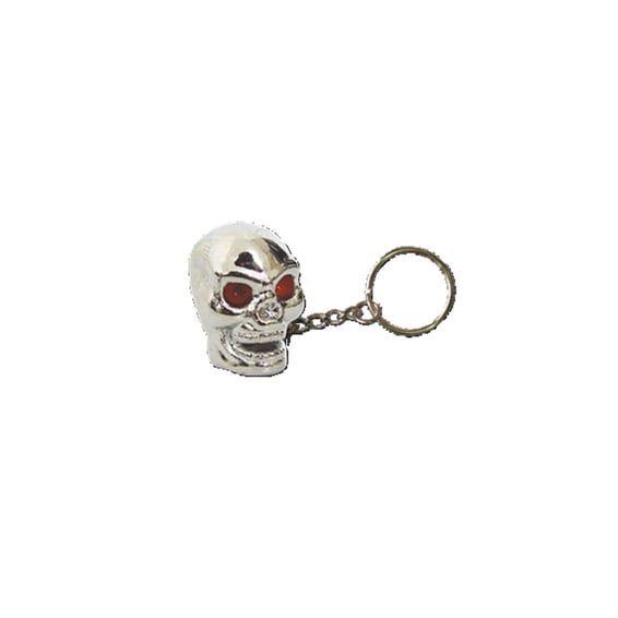 Triktopz Skull key chain chrome