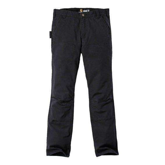 work pants stretch duck double front black