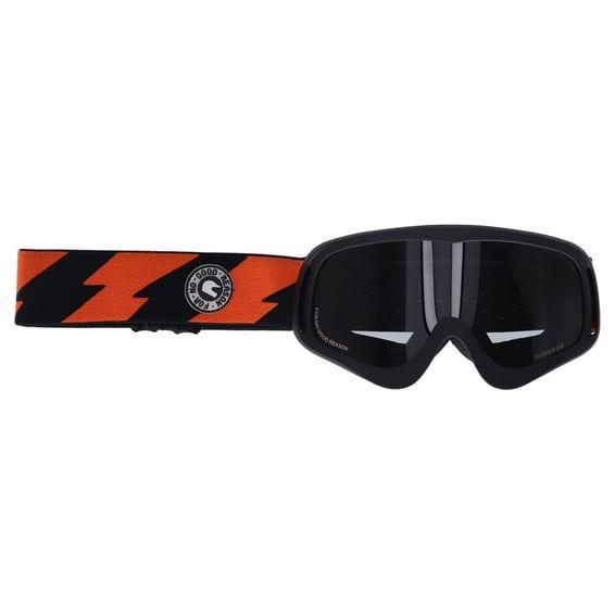 Peruna Bolts goggle black and orange/black strap