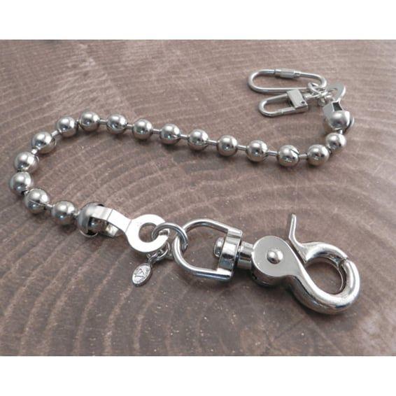 Wallet Chain Ball Chain Key Leash 8"