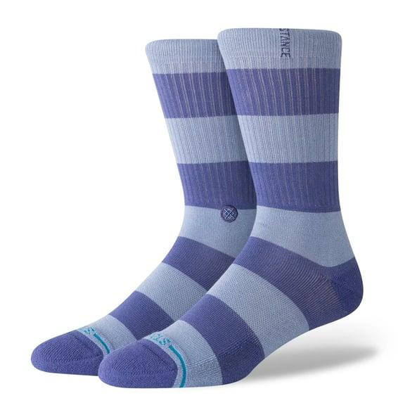 Stacked Up Crew socks indigo