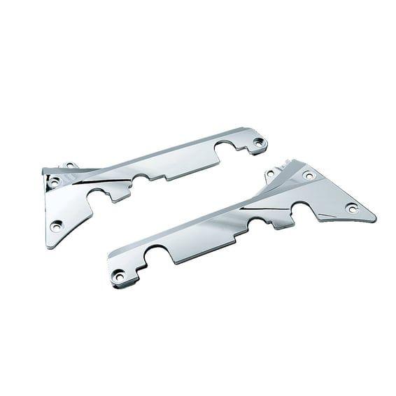 Passenger floorboard side covers chrome