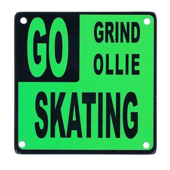 Go skating Metal plate with magnet