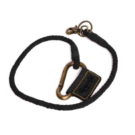 Trip Machine Braided key chain black