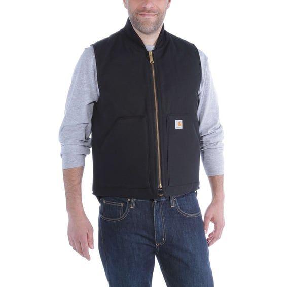 Firm duck insulated vest black