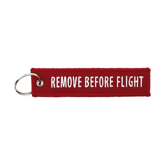 Key ring Remove before flight red