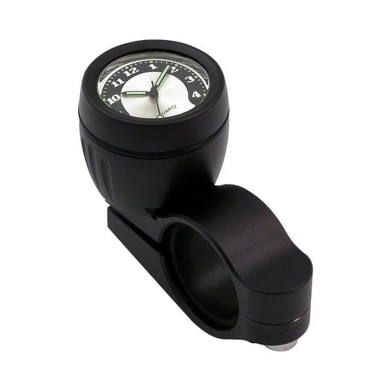 Handlebar mounted clock, black