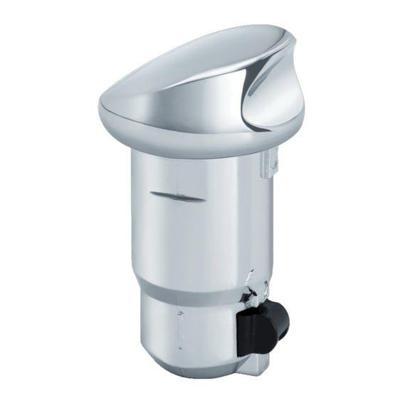 Quick release fuel door knob chrome