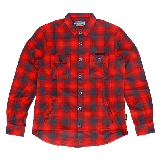 Worker flanel shirt red/grey