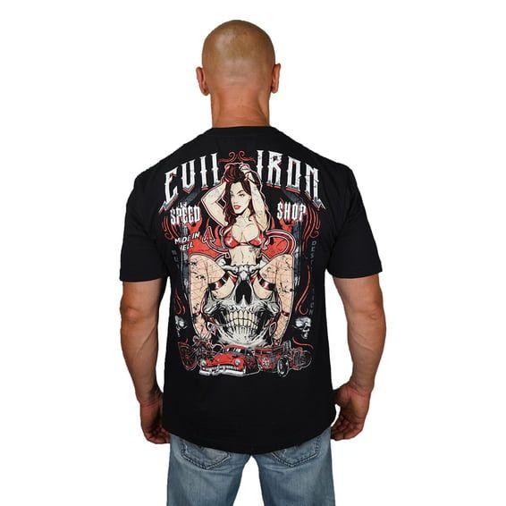 Evil Iron speed shop T-shirt black