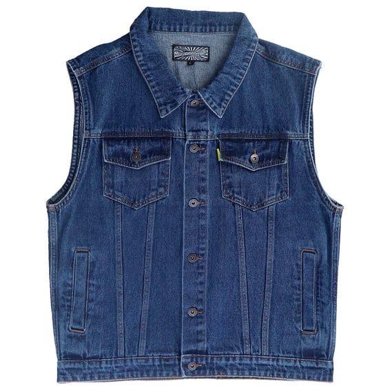 denim vest dark blue