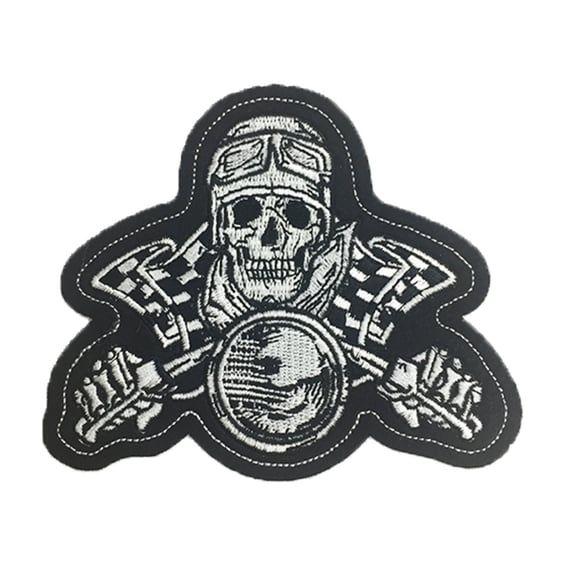 Vintage Skul Biker mini patch