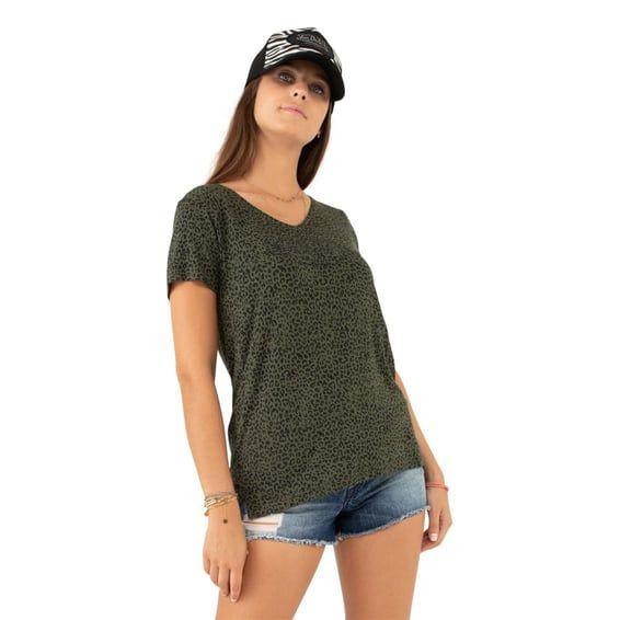 Fluide female t-shirt green