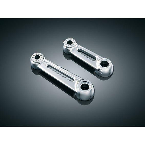 Short ergo arm, 4-1/2" chrome