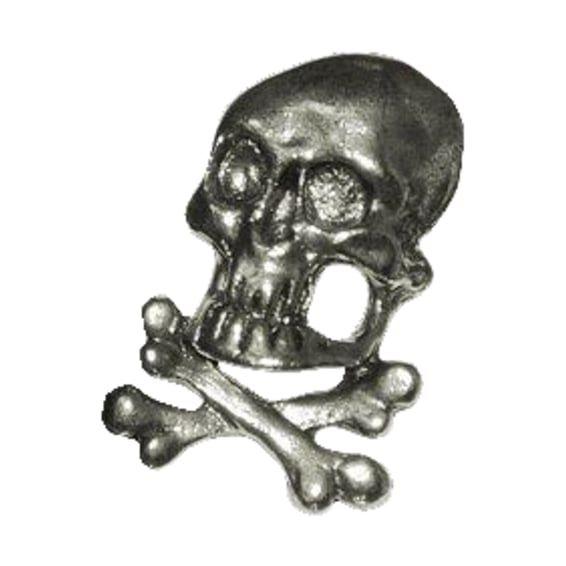 Biker pins Skull & bones pin