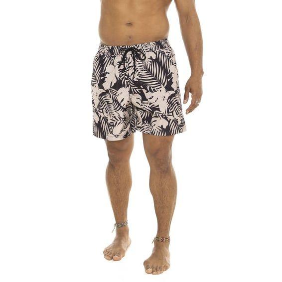 Burt25 swimshort black/beige