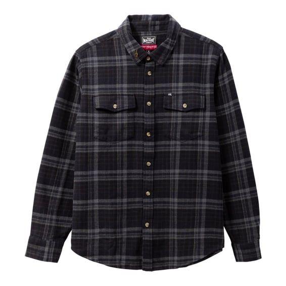 Loser Machine Step up flannel shirt black