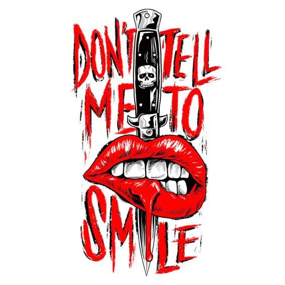 No smiles sticker