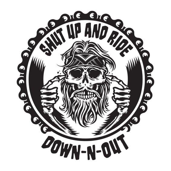 Shut up and ride sticker