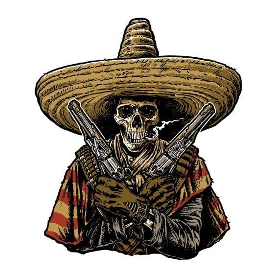 Bandido Skull sticker