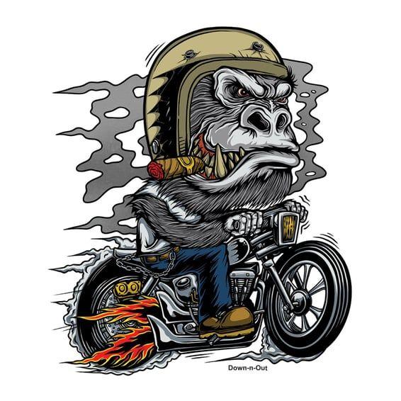 Kustom Kulture gorilla sticker