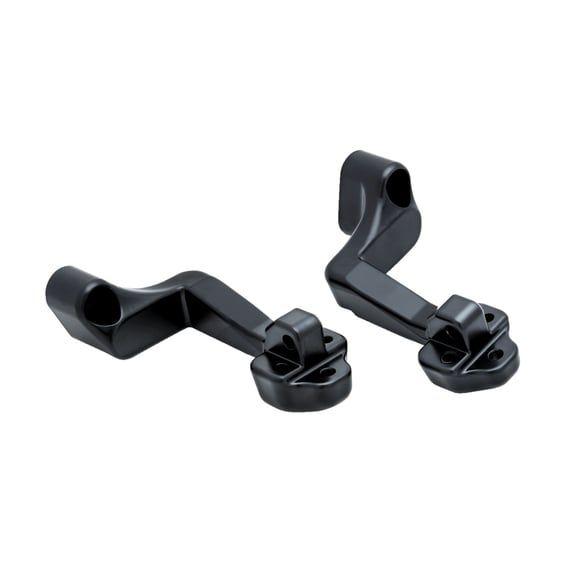 Passenger board mounts. Gloss black