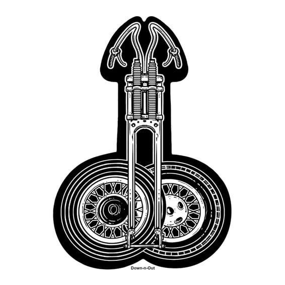 Weels in Handlebars sticker