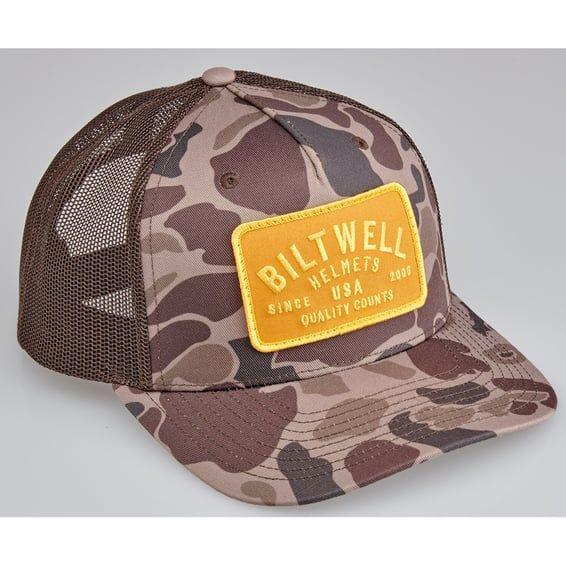 Bark snap back cap brown camo