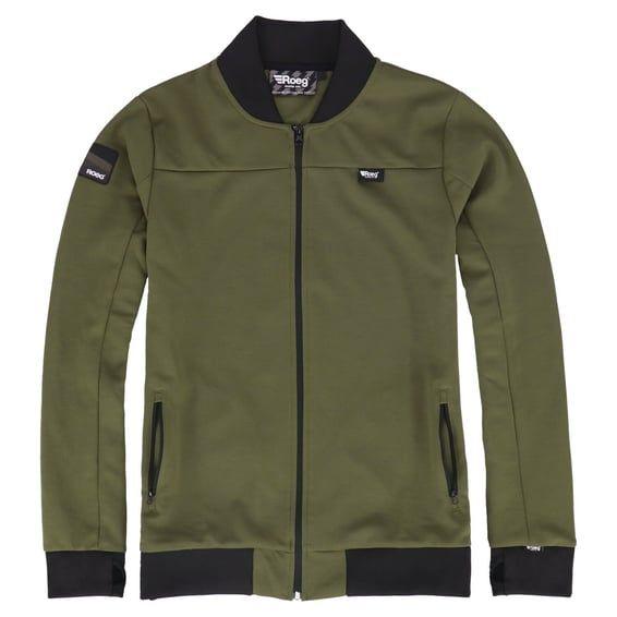 Frits track jacket army green