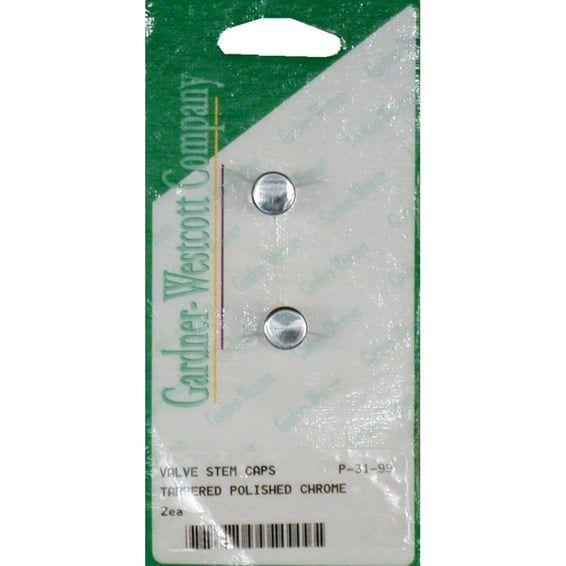 Tapered valve stem cap. chrome