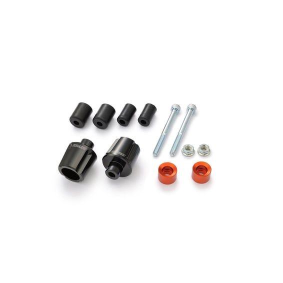 Compass handlebar end. Orange