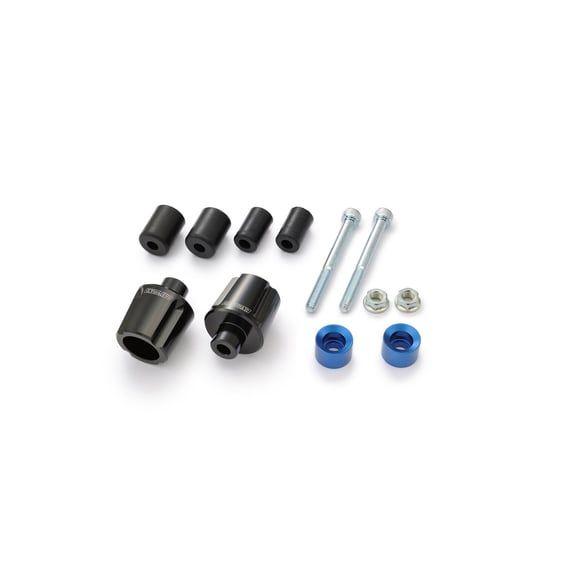 Compass handlebar end. Blue