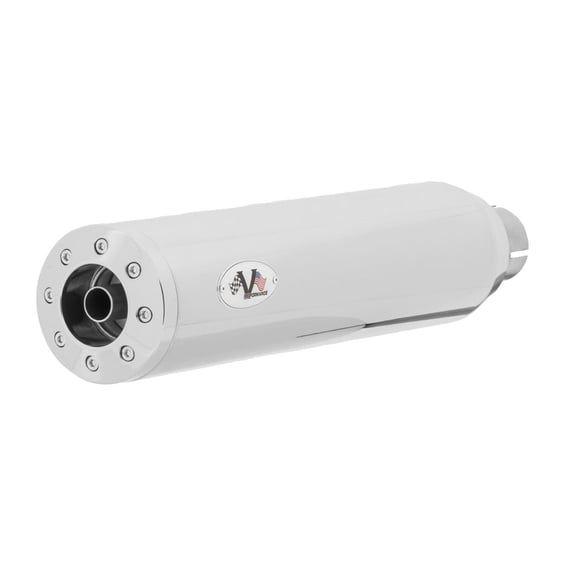 Chubby 90mm slip-on muffler set. Chrome