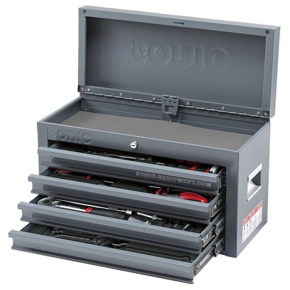 Top toolbox metric motorcycle. 89 piece