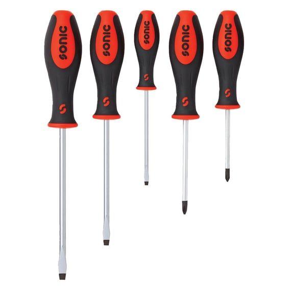 screwdriver set. Phillips & Slotted