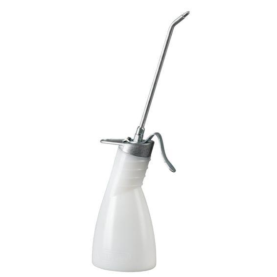 workshop oiler, white with spout. 500 ml