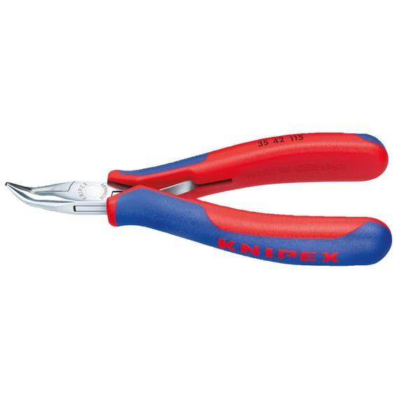 electronics pliers with 45° angled head 115mm
